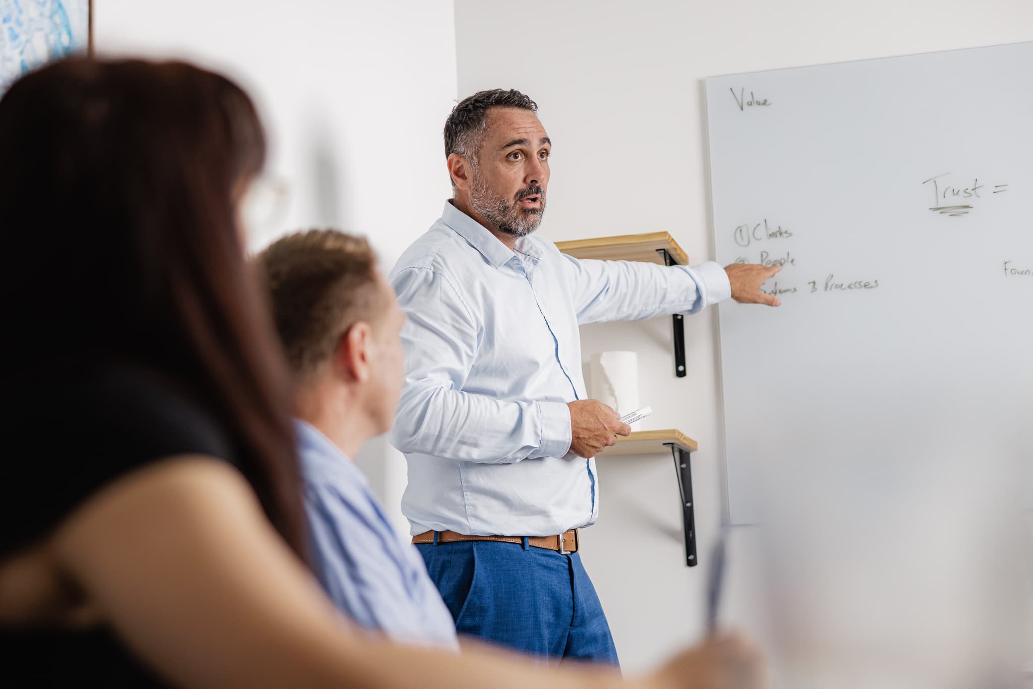 EEA Advisory succession adviser working with a business owner on an exit plan