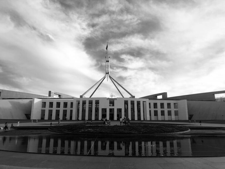 Australian Parliament House symbolizing crypto regulation in Australia