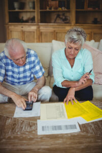 Senior couple discussing finances for inheritance tax in Australia